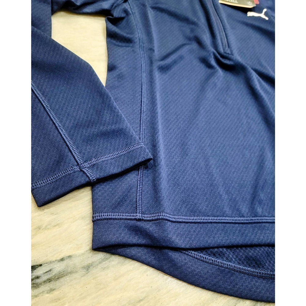 Puma Girls Small Blue Drycell Quarter Zip Golf Top NWT - Picture 6 of 12